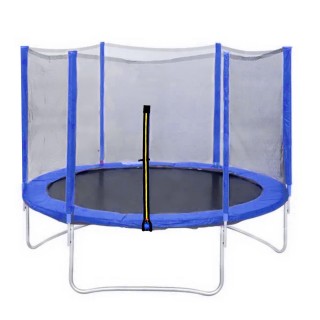 Батут DFC TRAMPOLINE FITNESS 14FT-TR-B синий с внешней защитной сеткой
