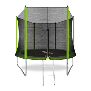 Батут ARLAND 10FT с внешней страховочной сеткой и лестницей LIGHT GREEN