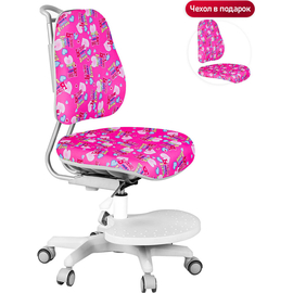 Детское кресло QP-PARTU 210578 Anatomica Ragenta розовый с цветными сердечками