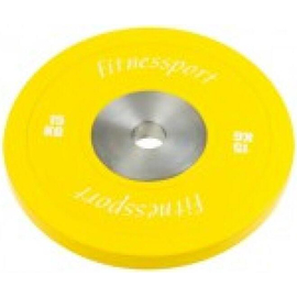 Бамперный диск для кроссфита FITNES SPORT желтый 15 кг