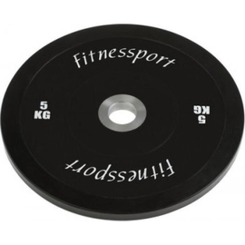 Бамперный диск для кроссфита FITNES SPORT черный 5 кг