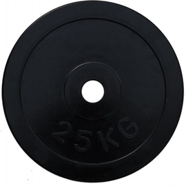 Диск олимпийский обрезиненный черный FITNES SPORT 25 кг RCP11-25
