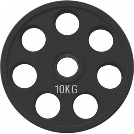 Диск олимпийский обрезиненный черный FITNES SPORT 10 кг RCP18-10