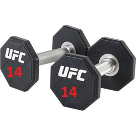 Уретановые гантели UFC 14 кг (пара)