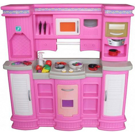 Кухня FAMILY LAH-705P розовая