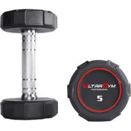 Круглые полиуретановые гантели ultra gym ug1032d ряд от 2.5 до 25 кг %Future_395 (фото 1)