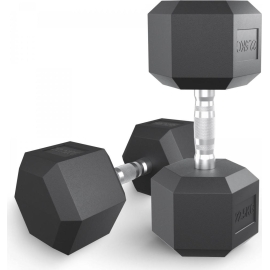 Гантель гексагональная unixfit обрезиненная 22,5 кг / шт. %Future_395 (фото 1)