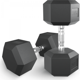 Гантель гексагональная unixfit обрезиненная 25 кг / шт. %Future_395 (фото 1)
