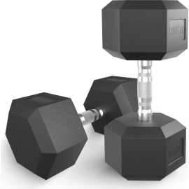 Гантель гексагональная unixfit обрезиненная 27,5 кг / шт. %Future_395 (фото 1)
