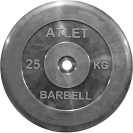 Диск обрезиненный 25 кг ATLET 31 мм MB-AtletB31-25