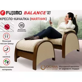 Кресло-качалка (маятник) с массажем fujimo balance 2 f2004 tofp бежевый %Future_395 (фото 1)