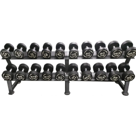 Комплект pvc гантелей fitex 12,5-35кг (10пар) со стойкой %Future_395 (фото 1)