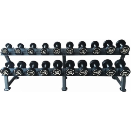 Комплект pvc гантелей fitex 2,5-25кг (10пар) со стойкой %Future_395 (фото 1)