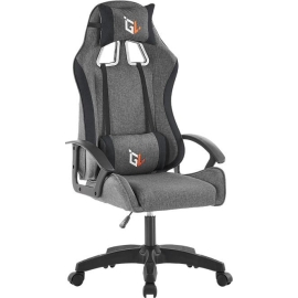 Кресло компьютерное игровое gamelab nomad breeze dark grey (ткань, светло-серый) %Future_395 (фото 1)