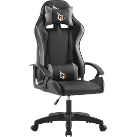 Кресло компьютерное игровое gamelab nomad black (экокожа, черный) %Future_395 (фото 1)
