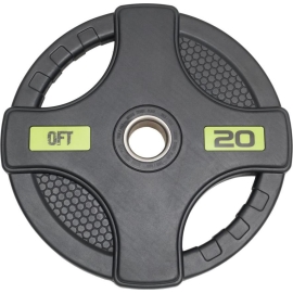 Диск олимпийский обрезиненный черный original fittools с двумя хватами 20 кг %Future_395 (фото 1)