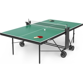Теннисный стол unix line compact indoor 18mm mdf (green) %Future_395 (фото 1)
