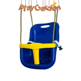 Качели детские со страховочным ремешком playgarden сине-желтые pg-sr4-by %Future_395 (фото 1)
