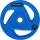 Диск олимпийский обрезиненный fitnes sport цветной 20 кг синий %Future_395 (фото 1)