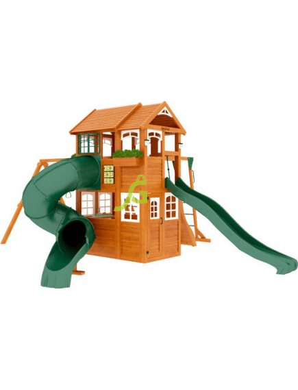 Детская площадка igragrad клубный домик 2 с трубой и рукоходом luxe %Future_395 (фото 1)