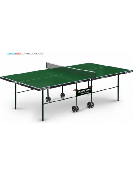 Всепогодный теннисный стол start line game outdoor green с сеткой %Future_395 (фото 1)