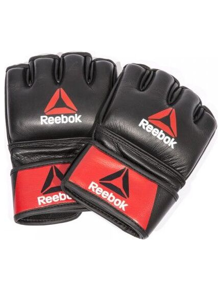 Профессиональные кожаные перчатки reebok combat для mma размер m rscb-10320rdbk %Future_395 (фото 1)