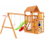 Детская площадка IGRAGRAD КРАФТ PRO 4 (скат 2.2) качели гнездо, изображение 2