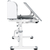 Комплект QP-PARTU 210468 Anatomica Legare парта + стул + надстройка + выдвижной ящик белый/серый, изображение 5