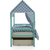 Крыша текстильная БЕЛЬМАРКО для кровати-домика SVOGEN круги, мятный синий, изображение 2