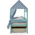 Крыша текстильная БЕЛЬМАРКО для кровати-домика SVOGEN круги, мятный синий, изображение 3