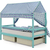 Крыша текстильная БЕЛЬМАРКО для кровати-домика SVOGEN круги, мятный синий, изображение 4