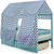 Крыша текстильная БЕЛЬМАРКО для кровати-домика SVOGEN круги, мятный синий, изображение 5
