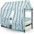 Крыша текстильная БЕЛЬМАРКО для кровати-домика SVOGEN зигзаги,графит, бирюза, серый, изображение 5