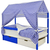 Крыша текстильная БЕЛЬМАРКО для кровати-домика SVOGEN зигзаги синие