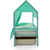 Крыша текстильная БЕЛЬМАРКО для кровати-домика SVOGEN звезды, фон мятный, изображение 3