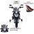 Детский электромотоцикл rivertoys p444pp-s317-gray %Future_395 (фото 3)