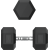 Гантель гексагональная unixfit обрезиненная 25 кг / шт. %Future_395 (фото 4)