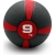 Медбол unix fit pro 9 кг red %Future_395 (фото 1)