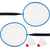 Набор для бадминтона (2 ракетки, 2 волана, чехол), изображение 4