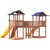 Детская площадка КАПРИЗУН Спортивный городок 6 крыша тент с узким скалодромом, изображение 4