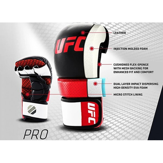 Перчатки для спаринга UFC PRO - RD/BK,S/M, изображение 9