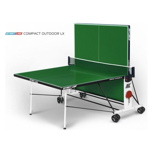 Всепогодный теннисный стол START LINE COMPACT OUTDOOR LX GREEN, изображение 2