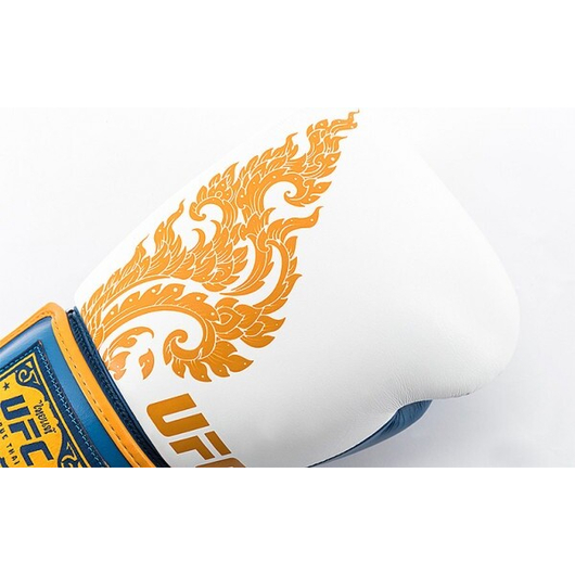 Перчатки для бокса UFC TRUE THAI Blue/White 14 унций, изображение 7