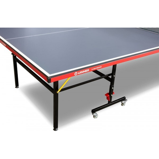 Теннисный стол WINNER S-200 INDOOR 274 х 152.5 х 76 см с сеткой, складной для помещений, изображение 5