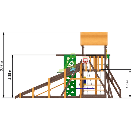 Детская площадка IGRAGRAD СПОРТ 1 с зимним модулем, изображение 4