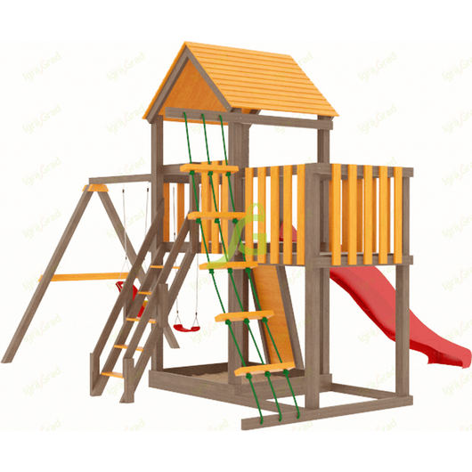 Детская площадка IGRAGRAD ПАНДА ФАНИ с балконом, изображение 4