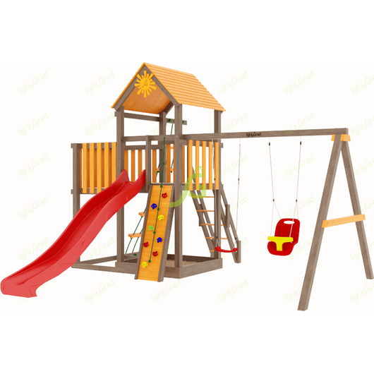 Детская площадка IGRAGRAD ПАНДА ФАНИ с балконом, изображение 2