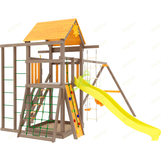 Детская площадка IGRAGRAD ПАНДА ФАНИ FORT с сеткой, изображение 3