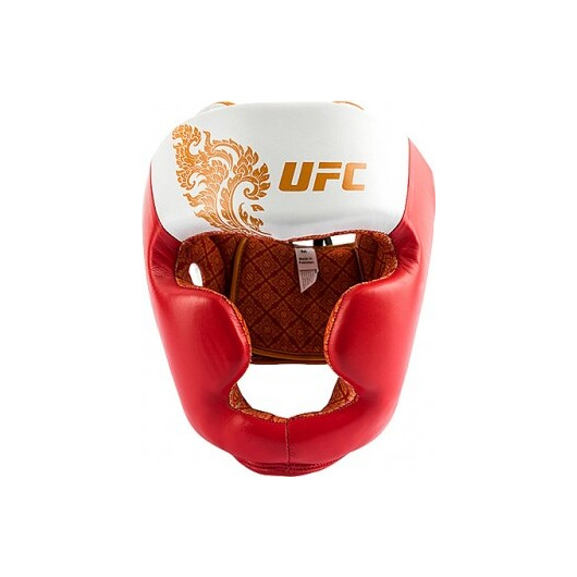 Шлем для бокса красный/белый UFC True Thai, размер M