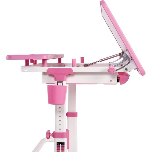 Комплект QP-PARTU 158927 Anatomica Amata парта + стул + выдвижной ящик + подставка + светильник белый/розовый, изображение 4